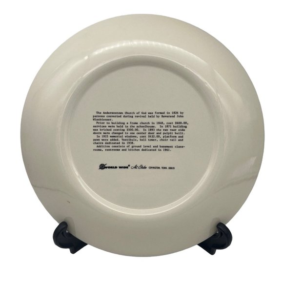 Collectible Plate Andersontown Church of God 150th Anniversary York County 1976 - Picture 4 of 5